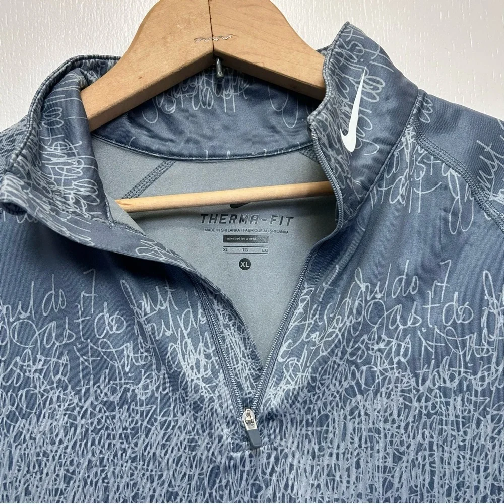 Nike Just Do It Scribble Print Therma Fit Top XL